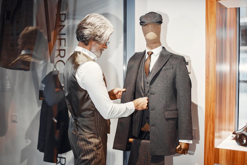 Man browsing clothes in a boutique